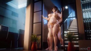 Overwatch - Pregnant Mei Thigh Sex (Animation with Sound)