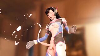 D.VA OVERWATCH TRANSEXUAL FUTANARI LEAVES CUM