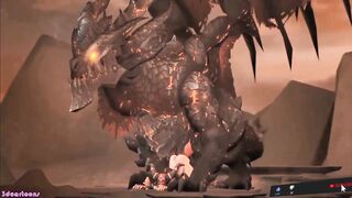 Huge Dragon Sex Penetrates Sexy Woman