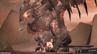 Huge Dragon Sex Penetrates Sexy Woman