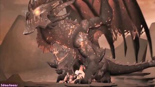 Huge Dragon Sex Penetrates Sexy Woman