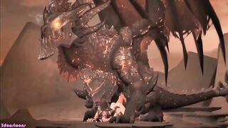 Huge Dragon Sex Penetrates Sexy Woman