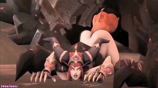 Huge Dragon Sex Penetrates Sexy Woman