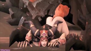 Huge Dragon Sex Penetrates Sexy Woman