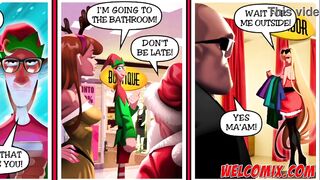 A very naughty Christmas! Christmas orgy at the mall - Pleasure Mansion