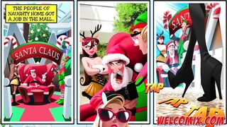A very naughty Christmas! Christmas orgy at the mall - Pleasure Mansion