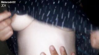 On Christmas Eve I give my tits to my Santa Claus - homemade porn - POV