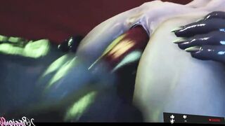 Vagina Fucked by alien monsters