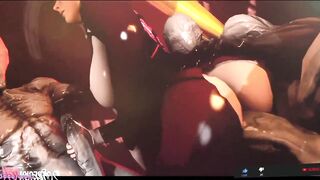 SAMUS METROID MASTURBANDO ZOMBIES AND MONSTERS AND TAKING MILK WITH THE ASS