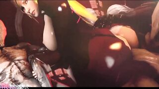 SAMUS METROID MASTURBANDO ZOMBIES AND MONSTERS AND TAKING MILK WITH THE ASS