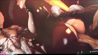 SAMUS METROID MASTURBANDO ZOMBIES AND MONSTERS AND TAKING MILK WITH THE ASS
