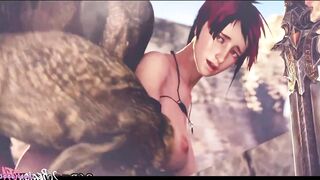 THE WITCHER FUCKED BY THE GARGOLAS THE FULL OF LECHES GREAT THEM