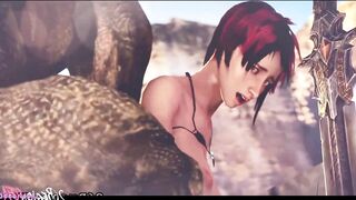 THE WITCHER FUCKED BY THE GARGOLAS THE FULL OF LECHES GREAT THEM