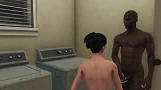 House Party - Sex Derek and Female Character - 3d porno