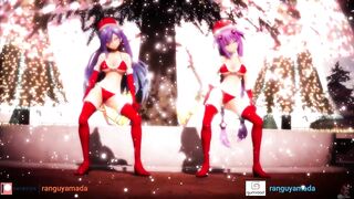 MMD R18 Iris Heart x Purple Hear Christmas Chocolate Cream