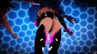 MMD R18 Iris Heart x Purple Heart Bikini Dance