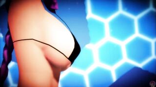 MMD R18 Iris Heart x Purple Heart Bikini Dance