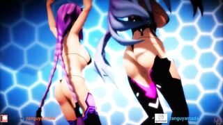 MMD R18 Iris Heart x Purple Heart Bikini Dance