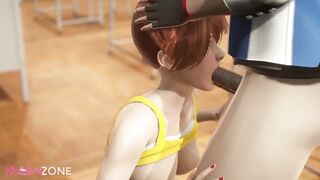 Ash facefucking the lovely Misty in school Pokemon cartoon porn