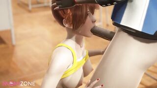 Ash facefucking the lovely Misty in school Pokemon cartoon porn