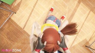 Ash facefucking the lovely Misty in school Pokemon cartoon porn