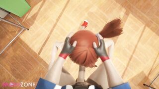Ash facefucking the lovely Misty in school Pokemon cartoon porn