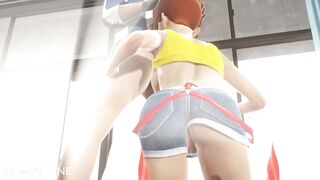 Ash facefucking the lovely Misty in school Pokemon cartoon porn
