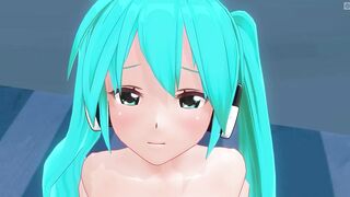3D HENTAI Hatsune Miku having fun on the beach (part 3)