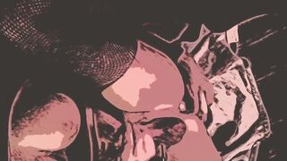 CARTOON ANAL W/DILDO
