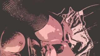 CARTOON ANAL W/DILDO