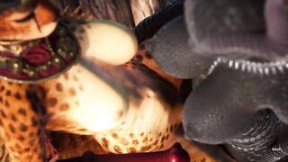 Carnal Instinct - Part 2 - Adorable Furry Whore catgirl gets stretched by Monster Futa cock
