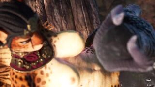 Carnal Instinct - Part 2 - Adorable Furry Whore catgirl gets stretched by Monster Futa cock