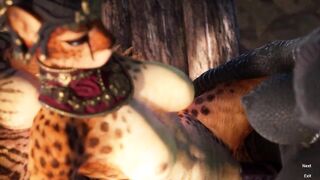 Carnal Instinct - Part 2 - Adorable Furry Whore catgirl gets stretched by Monster Futa cock