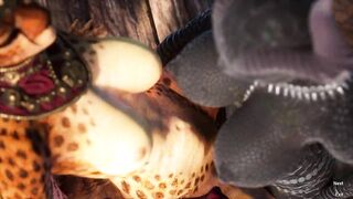 Carnal Instinct - Part 2 - Adorable Furry Whore catgirl gets stretched by Monster Futa cock