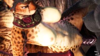 Carnal Instinct - Part 2 - Adorable Furry Whore catgirl gets stretched by Monster Futa cock