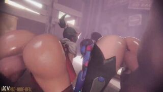 D.va and Kiriko having fun together