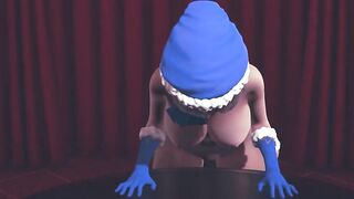 Girls in Christmas costumes lick pussy on the table and cum