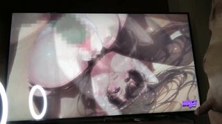 Anime Ken Watches His Slutty GF Getting In Her Ass And Cumming In Front Of The Camera