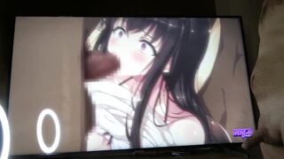Anime Ken Watches His Slutty GF Getting In Her Ass And Cumming In Front Of The Camera