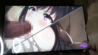 Anime Ken Watches His Slutty GF Getting In Her Ass And Cumming In Front Of The Camera