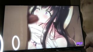 Anime Ken Watches His Slutty GF Getting In Her Ass And Cumming In Front Of The Camera