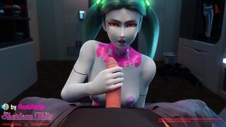 Rebecca and David Martinez Blowjob and Cowgirl (Cyberpunk Edgerunners 3d animation with sound)