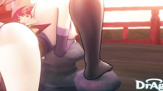 Raiden Shogun masturbates & gets fucked in the Ass by a Hilichurl Anal Porn Genshin Impact Barefoot