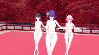 【KKS／MMD】極楽浄土 九条裟羅 雷電将軍 八重神子【原神】