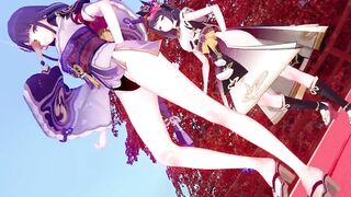 【KKS／MMD】極楽浄土 九条裟羅 雷電将軍 八重神子【原神】