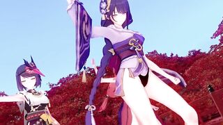 【KKS／MMD】極楽浄土 九条裟羅 雷電将軍 八重神子【原神】