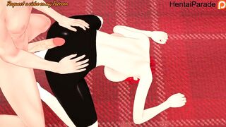 Rubbing Dick on Tomo Aizawa's Ass Tomo-chan Hentai Uncensored
