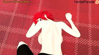Rubbing Dick on Tomo Aizawa's Ass Tomo-chan Hentai Uncensored