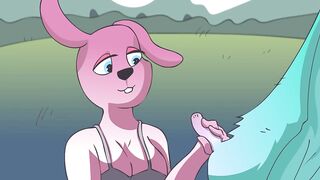 Bunny furry Teen Sucks small Furry DICK! Rule34 original