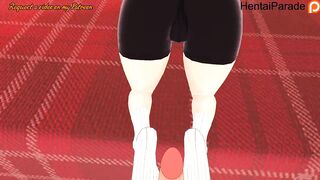 Akane Sawatari giving Footjob Chainsaw Man Hentai Uncensored